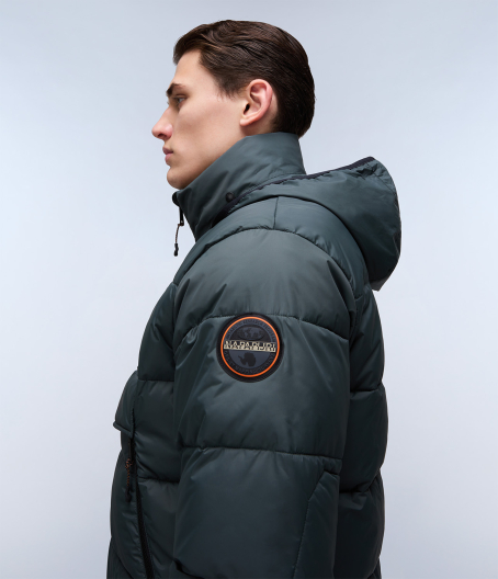 Мъжко яке RAINFOREST PUFFER OPEN GREEN URBAN NP0A4I23G1S 03