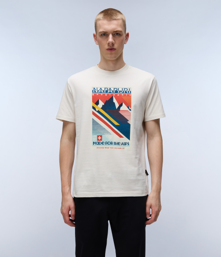 Мъжка тениска S-PORTALET SS BEIGE DIMITY NP0A4I3EN1J 02