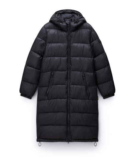 Дамско дълго яке A-BOX LOGO LONG H W BLACK 041 01 Дамско дълго яке A-BOX LOGO LONG H W BLACK 041 NP0A4HZ3041 01