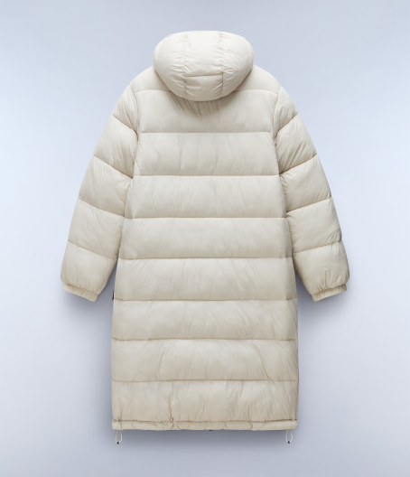 Дамско дълго яке A-BOX LOGO LONG H W BEIGE SILVR N90 NP0A4HZ3N90 03