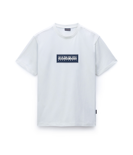 Мъжка тениска S-BOX LOGO SS WHITE HERON NP0A4I3L206 01