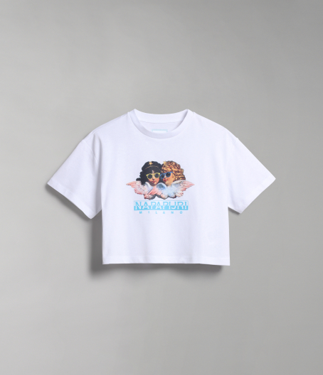 Дамска тениска S-FIORUCCI CROP W 1 BRIGHTWHITE NP0A4H8P002 04