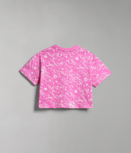 Дамска тениска S-FIORUCCI CROP W 1 PINK STARS NP0A4H8PFK6 04