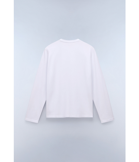 Мъжка тениска с дълъг ръкав SALIS LS 1 BRIGHT WHITE 002 NP0A4HN7002 02