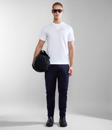 Мъжка тениска S-MELVILLE BRIGHT WHITE 04 Мъжка тениска S-MELVILLE BRIGHT WHITE NP0A4HQL002 04