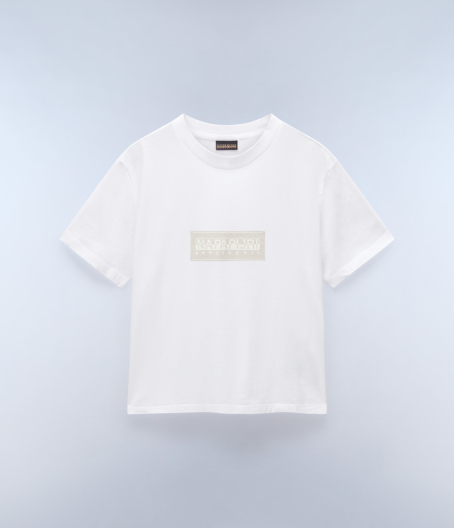 Дамска тениска S-BOX LOGO SS W BRIGHTWHITE 002 NP0A4HZA002 01