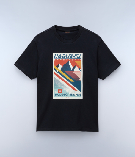 Мъжка тениска S-PORTALET SS BLACK 041 NP0A4I3E041 01