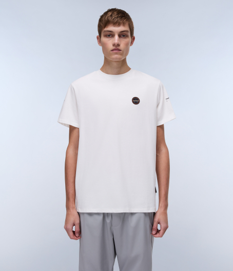 Мъжка тениска S-BADGE SS WHITE HERON NP0A4I3N206 03