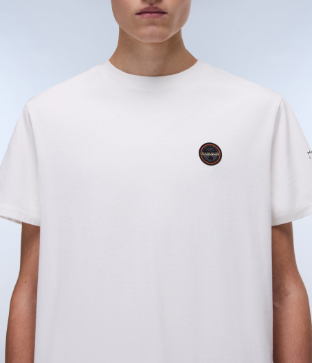 Мъжка тениска S-BADGE SS WHITE HERON NP0A4I3N206 04