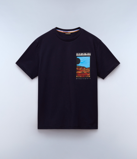 Мъжка тениска S-VALDOR SS BLU MARINE NP0A4IE6176 01