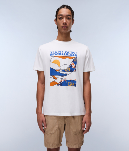 Мъжка тениска S-VALDOR SS WHITE HERON NP0A4IE6206 03