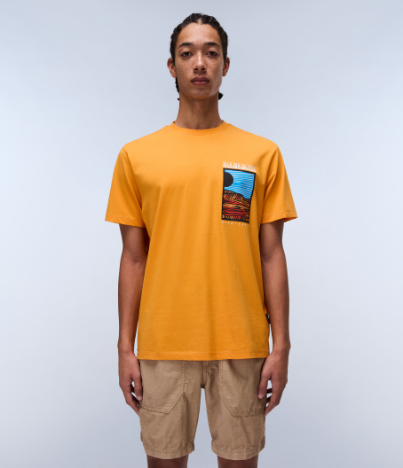 Мъжка тениска S-VALDOR SS APRICOT A70 NP0A4IE6A70 03