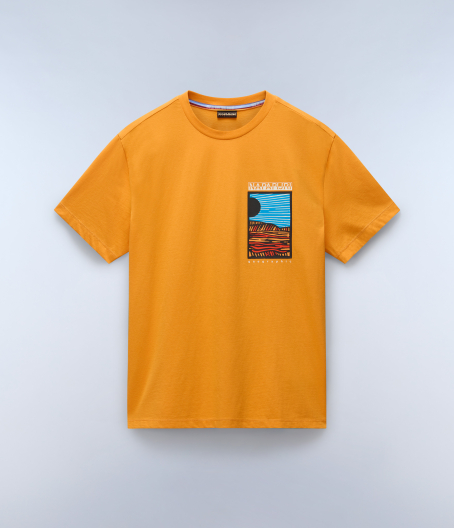 Мъжка тениска S-VALDOR SS APRICOT A70 NP0A4IE6A70 01