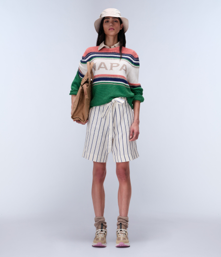 Дамски къс панталон N-NICE STRIPE W STRIPE 89S 03 Дамски къс панталон N-NICE STRIPE W STRIPE 89S NP0A4IEW89S 03