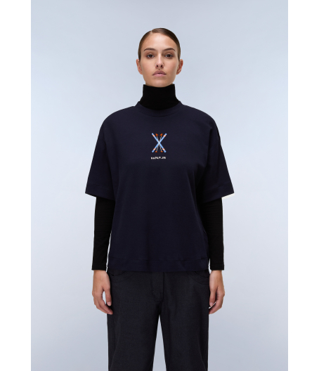 Дамска тениска S-IRTO SS W BLU MARINE NP0A88SO176 03