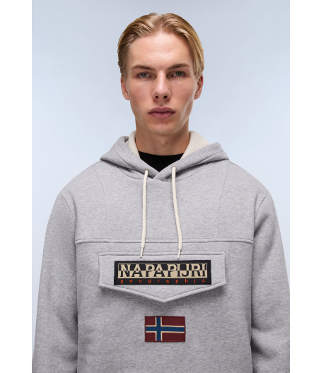 Мъжко горнище BURGEE WINT 4 MEDIUM GREY MELANGE 04 Мъжко горнище BURGEE WINT 4 MEDIUM GREY MELANGE NP0A892T160 04