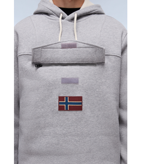 Мъжко горнище BURGEE WINT 4 MEDIUM GREY MELANGE 05 Мъжко горнище BURGEE WINT 4 MEDIUM GREY MELANGE NP0A892T160 05