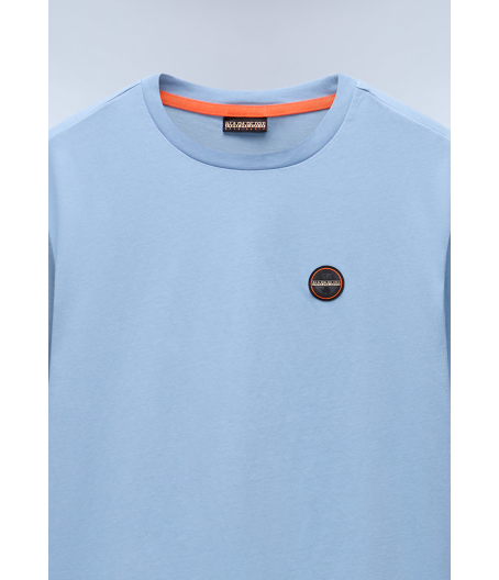 Мъжка тениска S-BADGE SS 1 FADED DENIM I84 NP0A8949I84 03