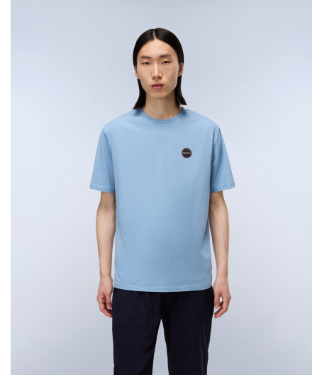 Мъжка тениска S-BADGE SS 1 FADED DENIM I84 NP0A8949I84 04