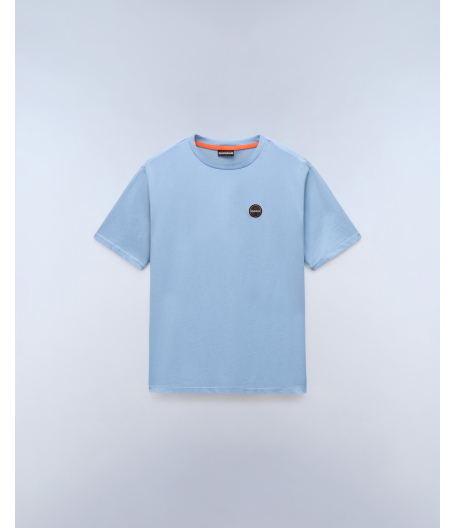 Мъжка тениска S-BADGE SS 1 FADED DENIM I84 NP0A8949I84 01