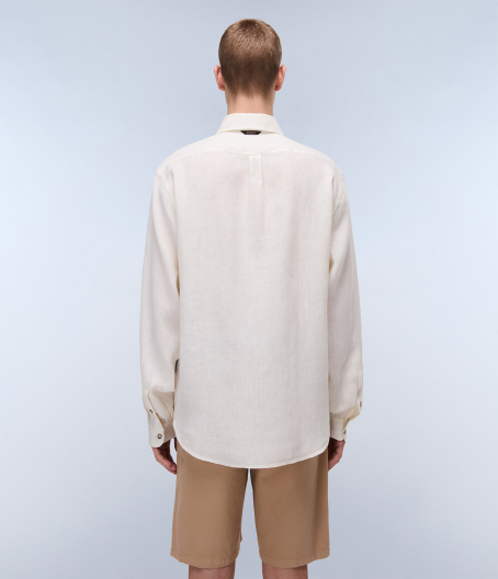 Мъжка риза G-LINEN LS WHITE WHISPER NP0A4HQ2N1A 03