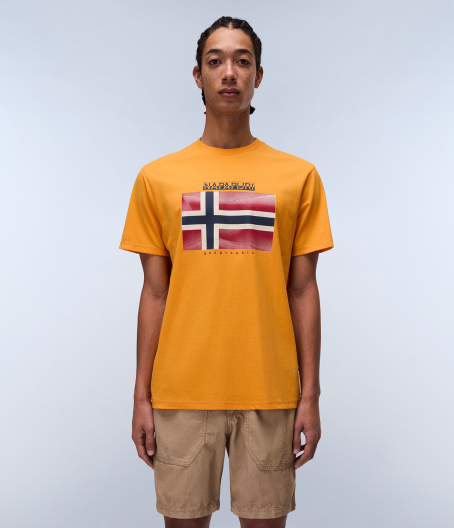 Мъжка тениска Lari Short Sleeve T-Shirt Orange NP0A4IE5A70 04