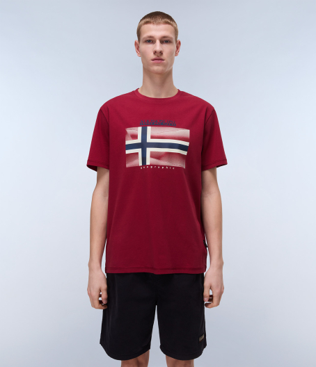 Мъжка тенискa S-LARI SS TIBETAN RED R1Е NP0A4IE5R1E 03