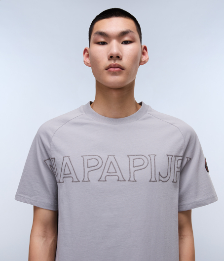 Мъжка тенискa S-AMBRA SS Light Grey NP0A4IEGH62 03