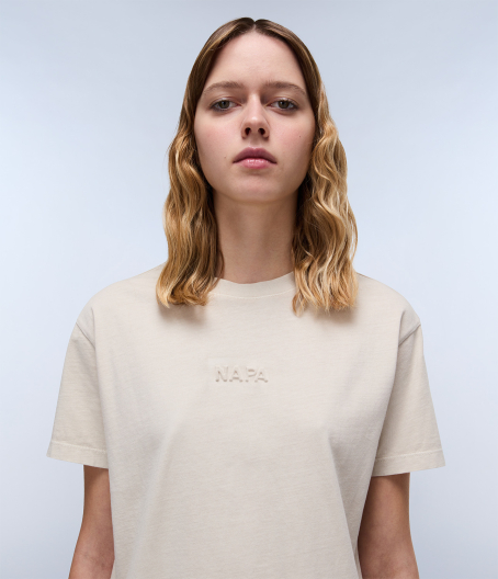 Дамска тениска Azure Short Sleeve BEIGE SILVR T-Shirt NP0A4IG3N90 05