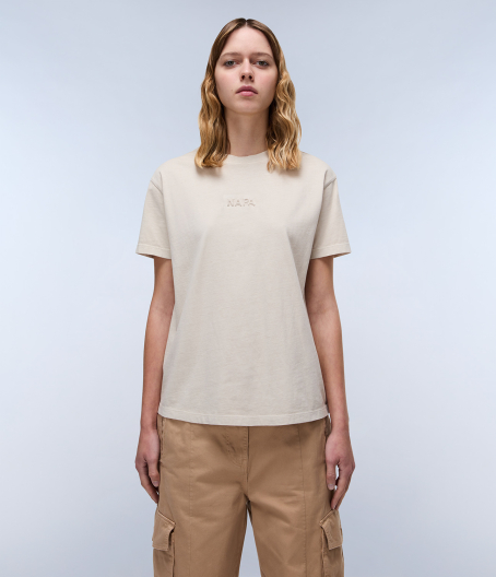 Дамска тениска Azure Short Sleeve BEIGE SILVR T-Shirt NP0A4IG3N90 04