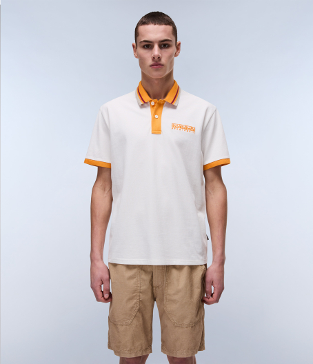 Мъжка тенискa Murlo Short Sleeve Polo Shirt E-MURLO SS WHITE WHISPER NP0A4ILYN1A 03