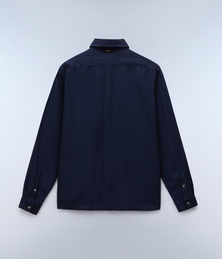 Мъжка риза G-LINEN LS BLU MARINE NP0A4HQ2176 06