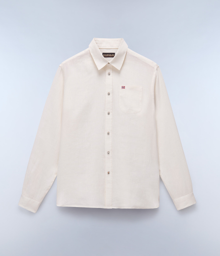 Мъжка риза G-LINEN LS WHITE WHISPER NP0A4HQ2N1A 01