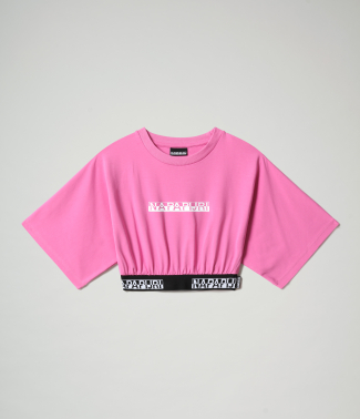 Дамски топ S-BOX CROPPED WIDE 1 - PINK SUPER