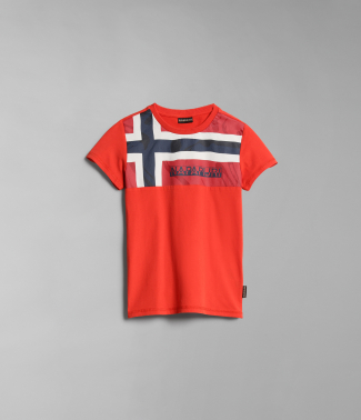 Детска тениска K SERI SS 1 RED POPPY