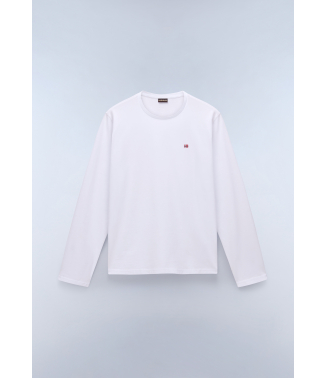 Мъжка тениска с дълъг ръкав SALIS LS 1 BRIGHT WHITE 002