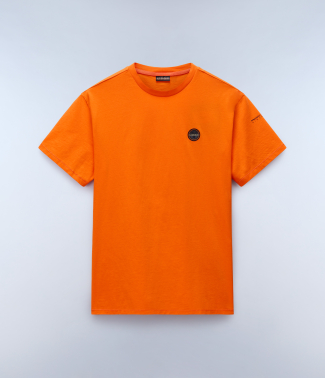 Мъжка тениска S-BADGE SS ORANGE RED