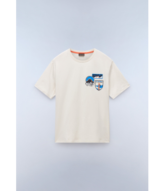 Мъжка тениска S-MONTEPIANA SS BEIGE DIMITY